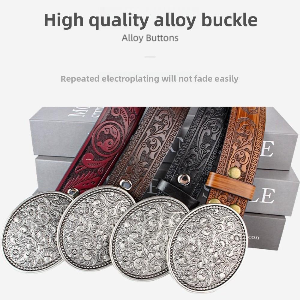 Западный ковбойский ремень из искусственной ПУ кожи, винтажный пояс для талии, модный ремень с пряжкой, мужской, женский