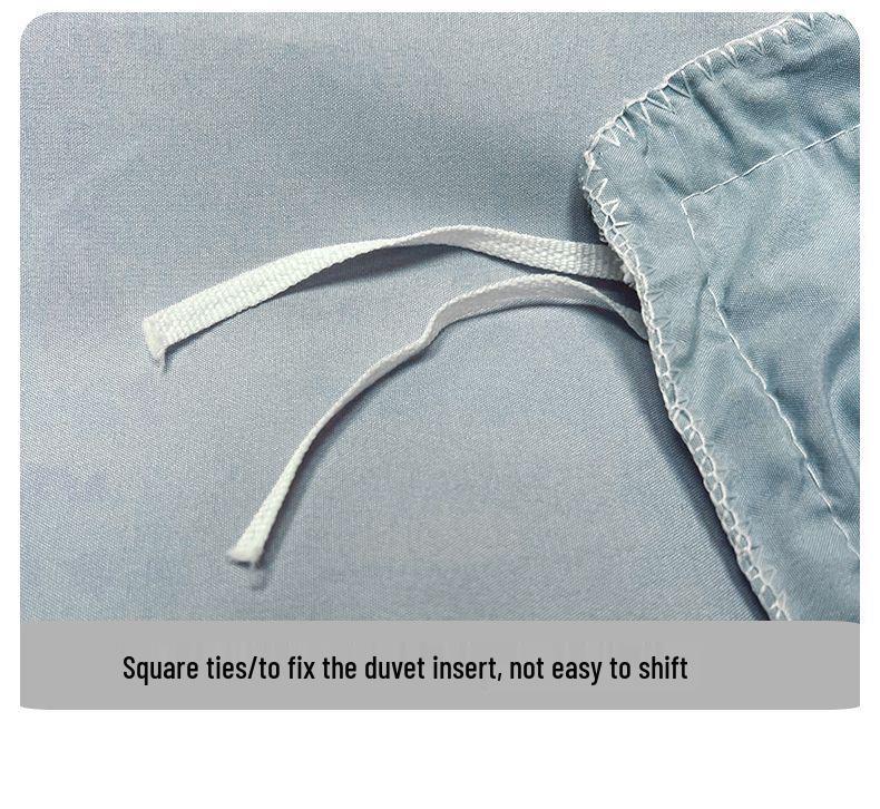 G5Z Роскошный комплект постельного белья из стираного хлопка с тисненым жаккардом - Пододеяльник, Простыня, Натяжная простыня (4 шт)