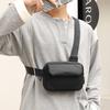 Trendy Solid Color PU Multifunctional Waist Bag Crossbody Bag Single Shoulder Men's Bag Minimalist