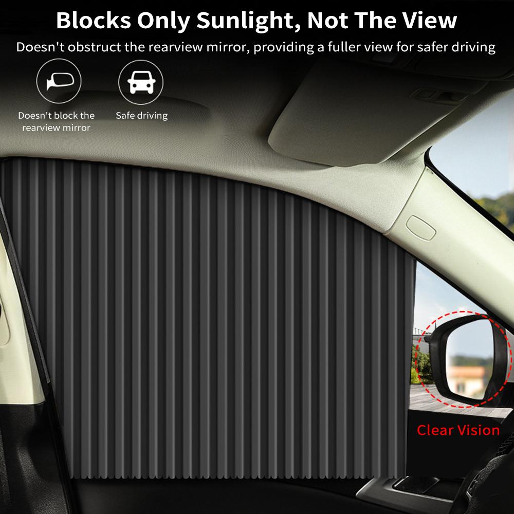 Car Side Window Sun Shades, 4 PCS Privacy Sunshades Magnetic Curtain Blinds Covers Auto Accessories Keeps Cooler