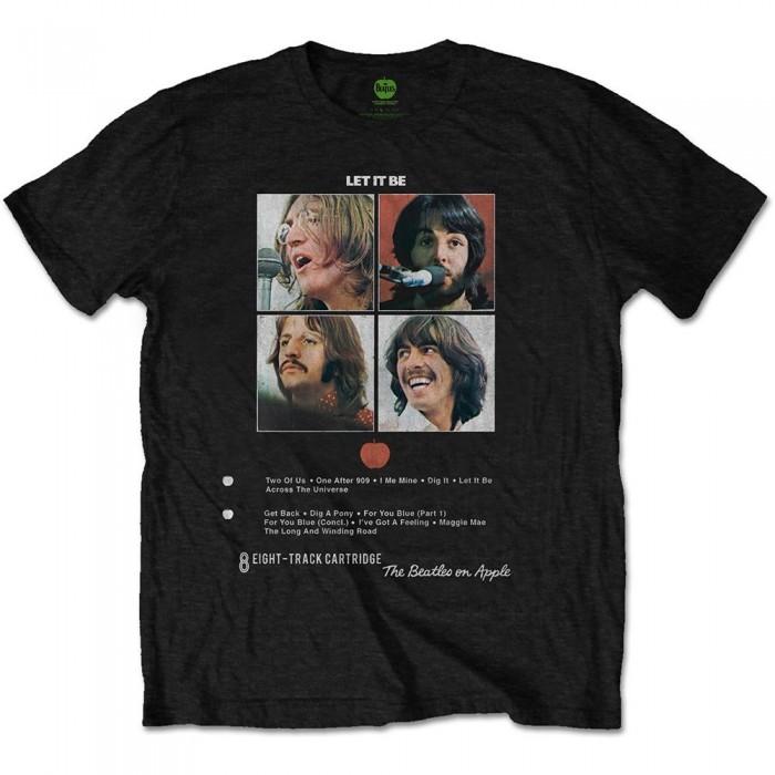 The Beatles Unisex Adult Let It Be 8 Track T-Shirt