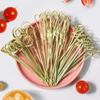 Bar Tool Kitchen & Bar Party Decoration Bamboo Stick Toothpick Art Flower Stick Fruit Stick