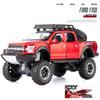 1:32 масштаба Ford Raptor F150, литая под давлением модель автомобиля из сплава с большими колесами, со звуковым светом, откатным автомобилем, игрушки для детей, рождественские подарки,