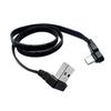 Многонаправленный угловой удлинительный кабель USB Type-C, Плоский силиконовый адаптер-переходник Male to Female для передачи данных