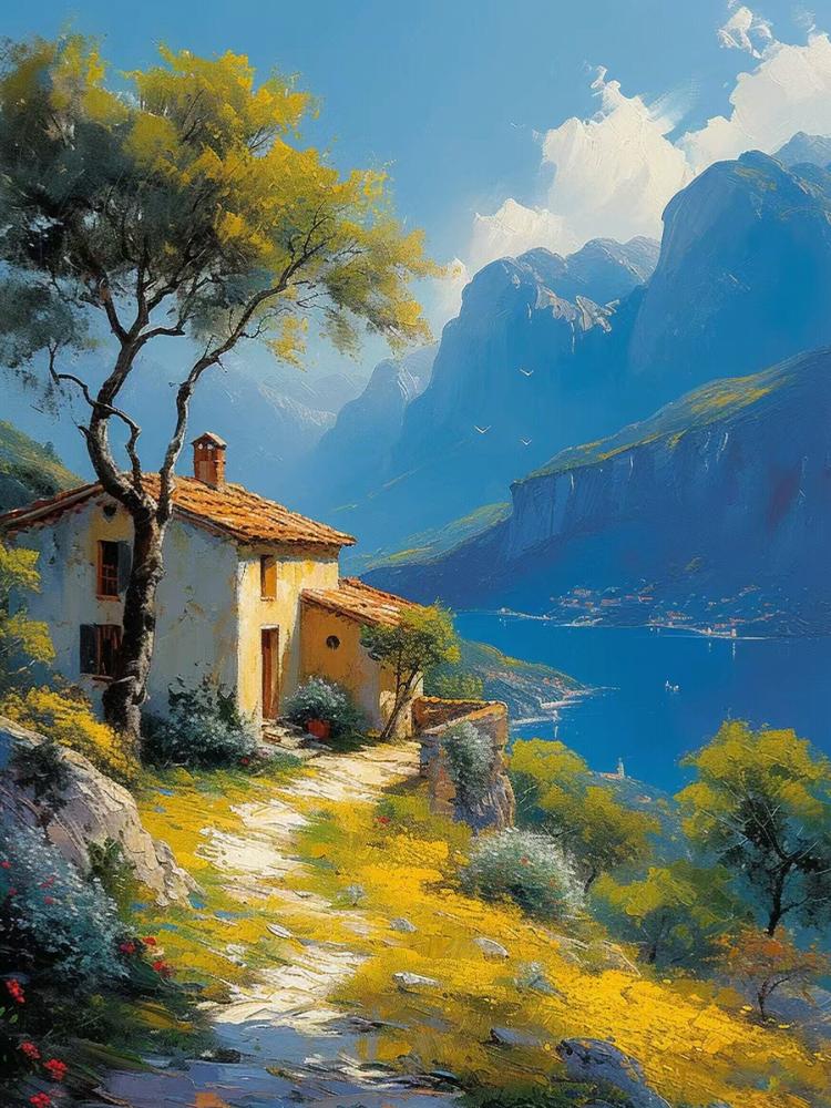 Сельский небольшой мостик цветочный пейзаж 5D Diy Алмазная картина крест вышивка алмазная мозаика вышивка домашний декор