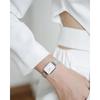 [Official Shop / 2-Year Warranty / Official Import] Daniel Wellington DW Women's Quadro Watch, 20x26mm, Pressed Sterling White, Square, Stylish, Cute,