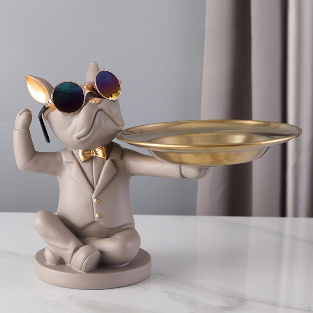 Statue Decorative Tray Jewelry Dish Vanity Trays for Bathroom Counter Dresser Sculpture Storage