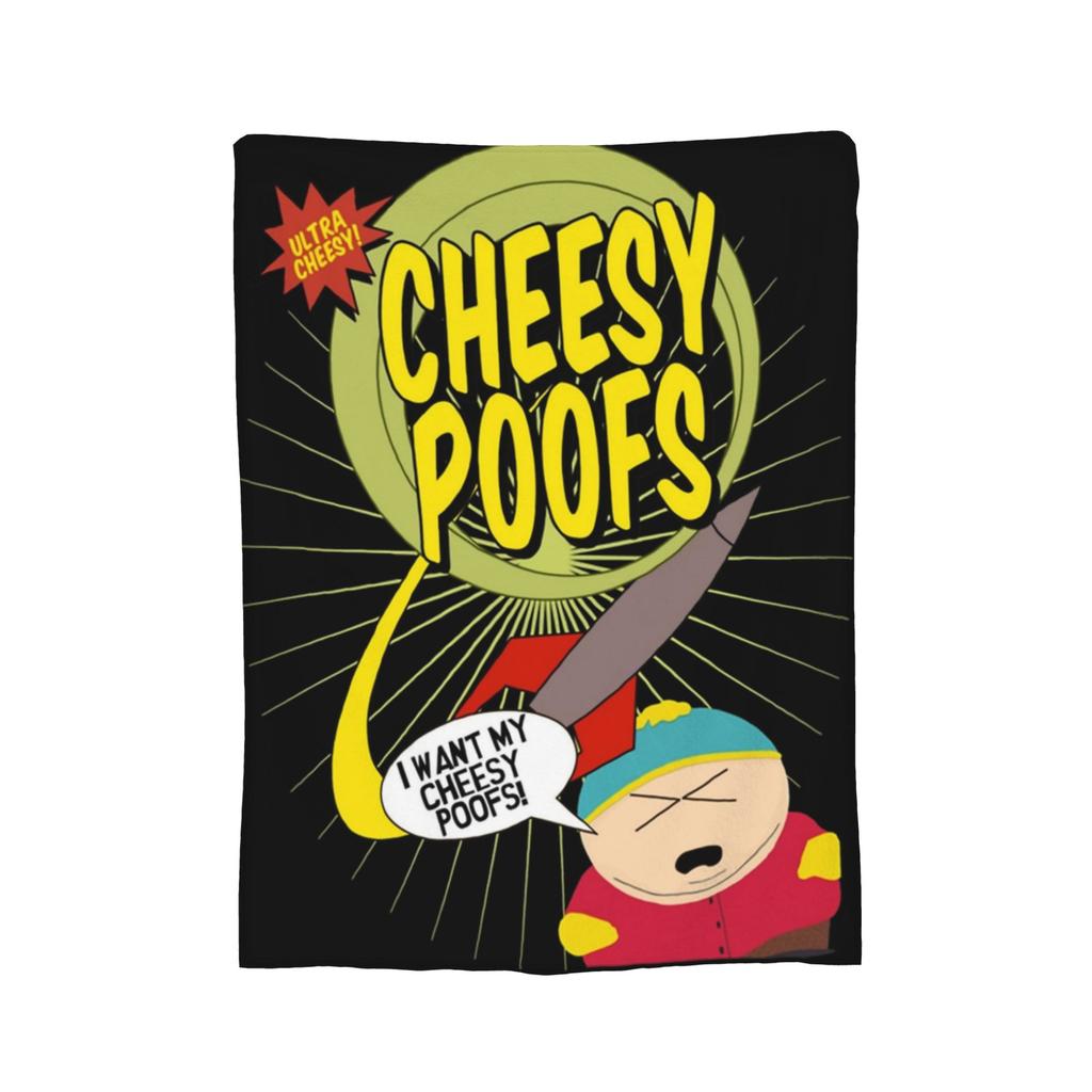 Супер Мягкий Плед Southpark Cheesy Poofs Премиум Фланелевый Флис Легкий Плед для Кровати Теплые Плюшевые Пледы Все Сезоны