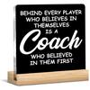 Baseball Coach Gifts for Men Women, Thank You Appreciation Gifts for Baseball Coach Clear Acrylic Desk Decorative Sign Home Office Decor