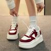 Белая обувь Массивные кроссовки Повседневная вулканизированная обувь Женская обувь на высокой платформе Спортивная обувь Женская модная обувь в стиле Харадзюку теннисные туфли