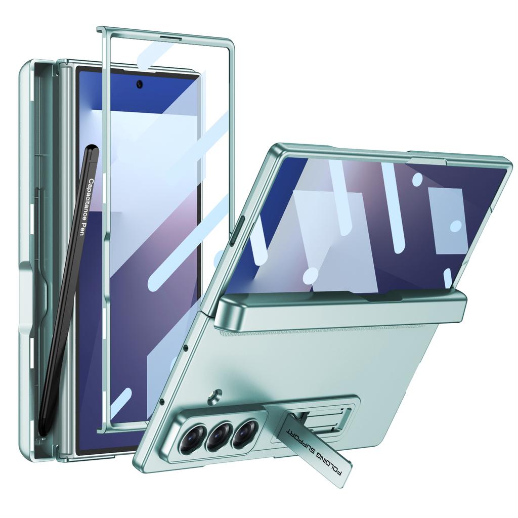 Магнитный шарнир 360 Защитный чехол для Samsung Galaxy Z Fold 7 6 5 Держатель для стилуса Защитное стекло Подставка Чехол для Galaxy Z Fold7