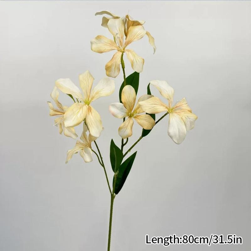 3 Heads Simulated Orchid Multi Colored Flower Arrangement Decor Wedding Bouquet Material High Quality Artificial Flower Bouquets