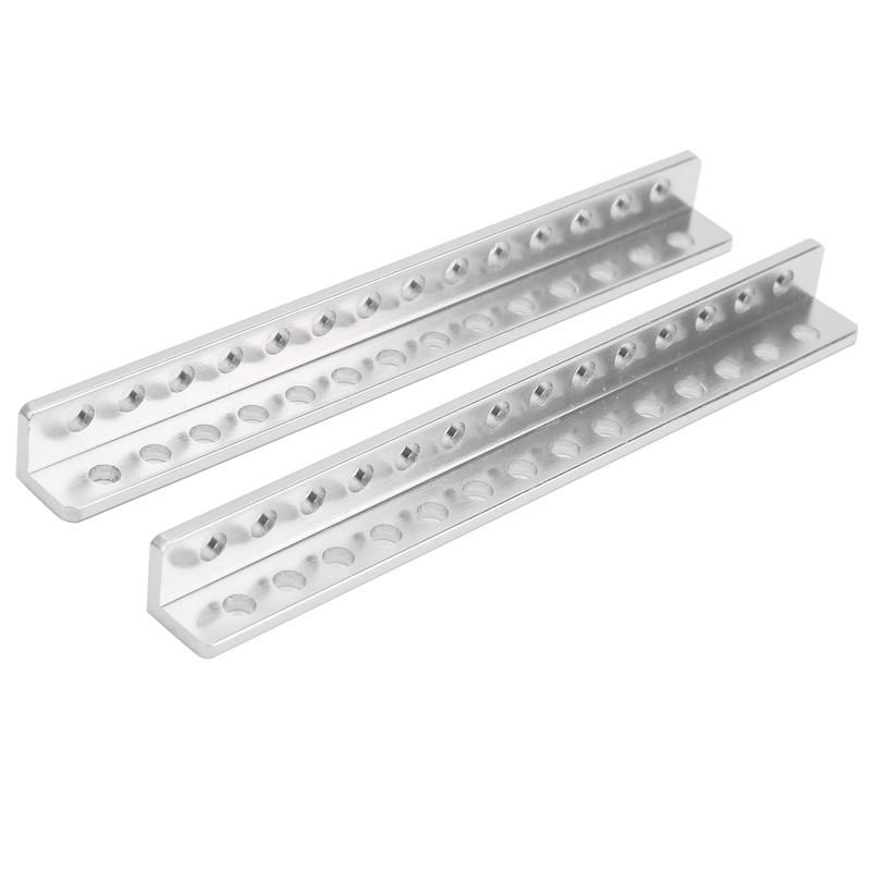 2Pcs Robot Aluminum Beam LShaped 14 Hole Industrial Supplies 12 x 12 x 120mm 3103-0014-0120