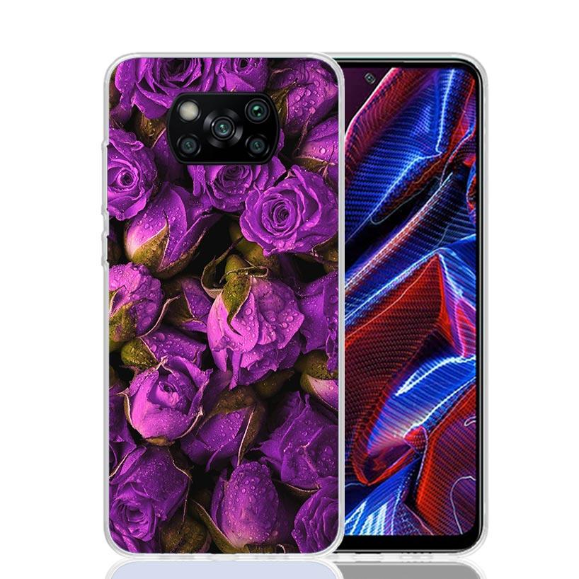 Чехол для телефона с фиолетовыми цветами лаванды для Xiaomi Poco X7 X6 X5 Pro F7 Ultra Redmi 15C 15 13 13C 12 12C 10 10A 10C 9 9A 9C 9T