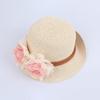Kids Girls Cute Fashion Flower Large Brim Sunscreen Beach Sun Straw Hat