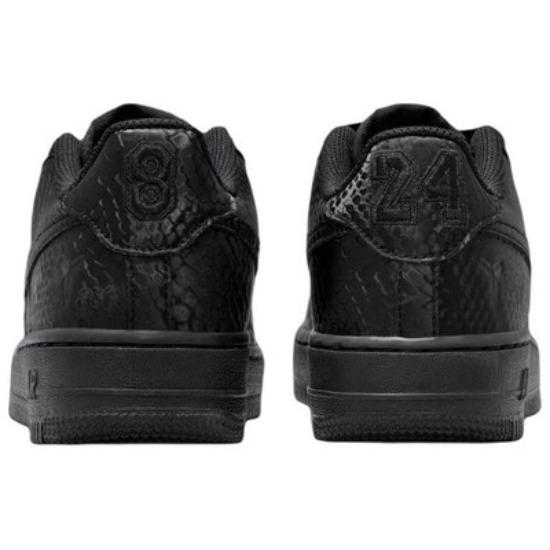 Nike Nike Air Force 1 Low Kobe Мужские Удобные Дышащие Низкие Кеды для Скейтбординга Черные IB0018-003
