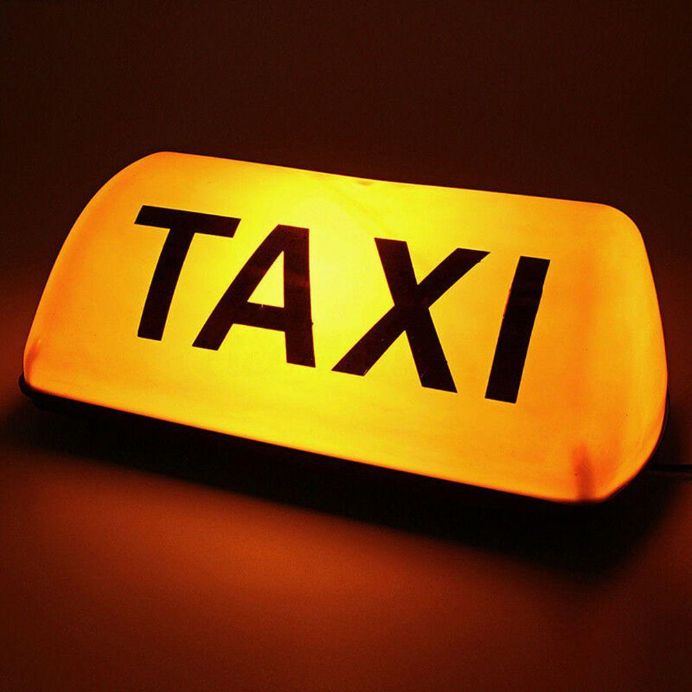 Universal COB Adhesive Car Sign Lamp Taxi Sign Cab Roof Top Topper 12V