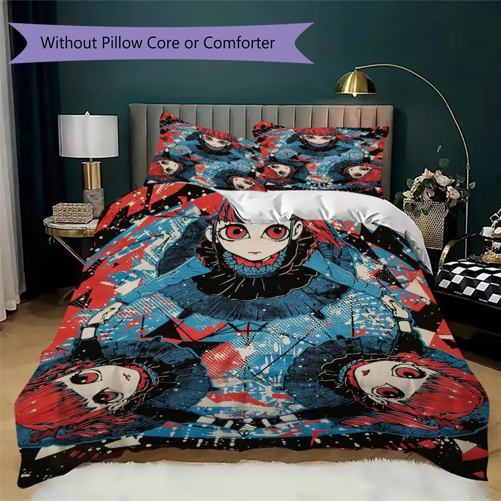 BABYMETAL Pattern Bedding,Quilt Set Quilt Cover Pillowcase Home Birthday Gift (1*duvet cover+2*pillowcase,without core)XSJT0917232
