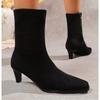 Fashion New Women Stretch Ankle Boots Sexy Pointed Toe Short Botas Shoes Fashion Partys Stiletto High Heel Socks Botas Botas De Mujer