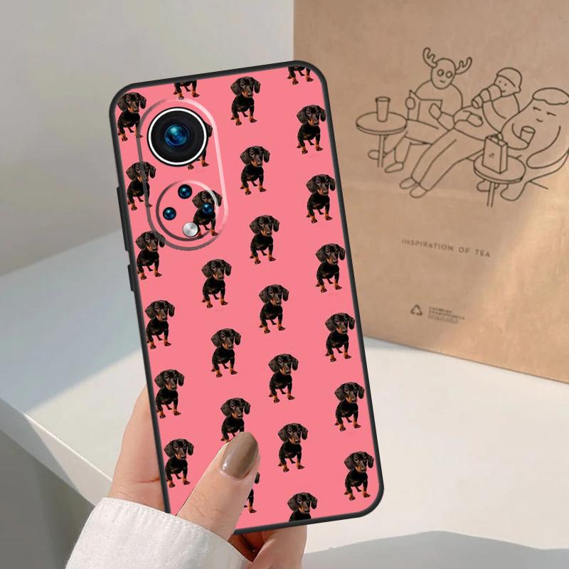 Cute Dachshund Sausage Dog For Honor Magic 8 5 6 7 Pro Case For Honor 400 200 Lite 50 70 90 X8c X8b X9a X9b X9c X9d Win
