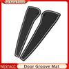 Silicone Car Door Groove Mats for Hyundai Kona Encino    Non-Slip Gate Slot Pad Water Cup Mat Cusion