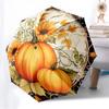 1pc Pumpkin Decorative Automatic Folding Umbrella - Compact 8-Rib Design,Perfect Gift for Friends & Family yy250926089