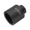 Uxcell Drive 46mm Deep Impact 78mm Metric Size 1/2" 12-Point Socket, CR-MO Steel, Long,