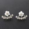 Daisy Alloy Earrings With Embedded Rhinestones For Women And Men