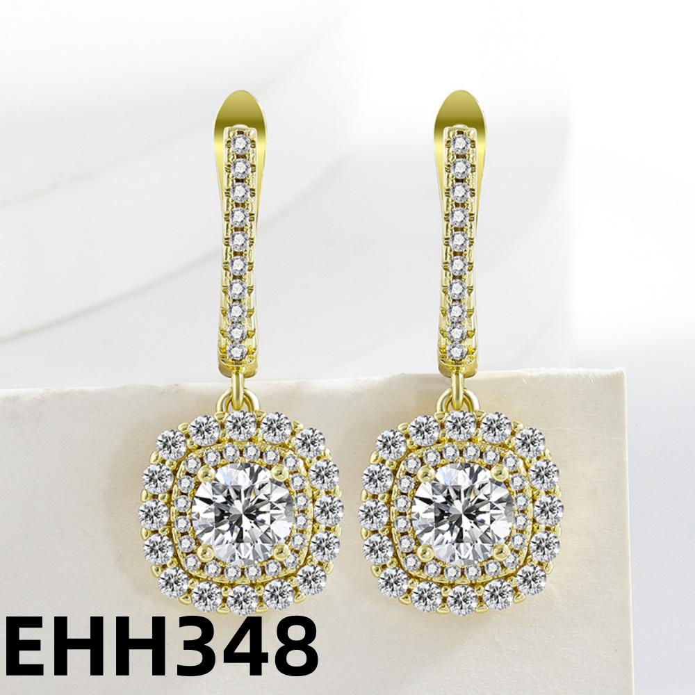 Серьги-гвоздики из стерлингового серебра 925 пробы, модные, роскошные, с блестящими цирконами, квадратные, для женщин, на день рождения, годовщину, свадьбу, элегантные ювелирные изделия