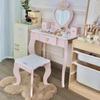 Детский туалетный столик принцессы: Деревянная игрушка для ролевых игр для девочек