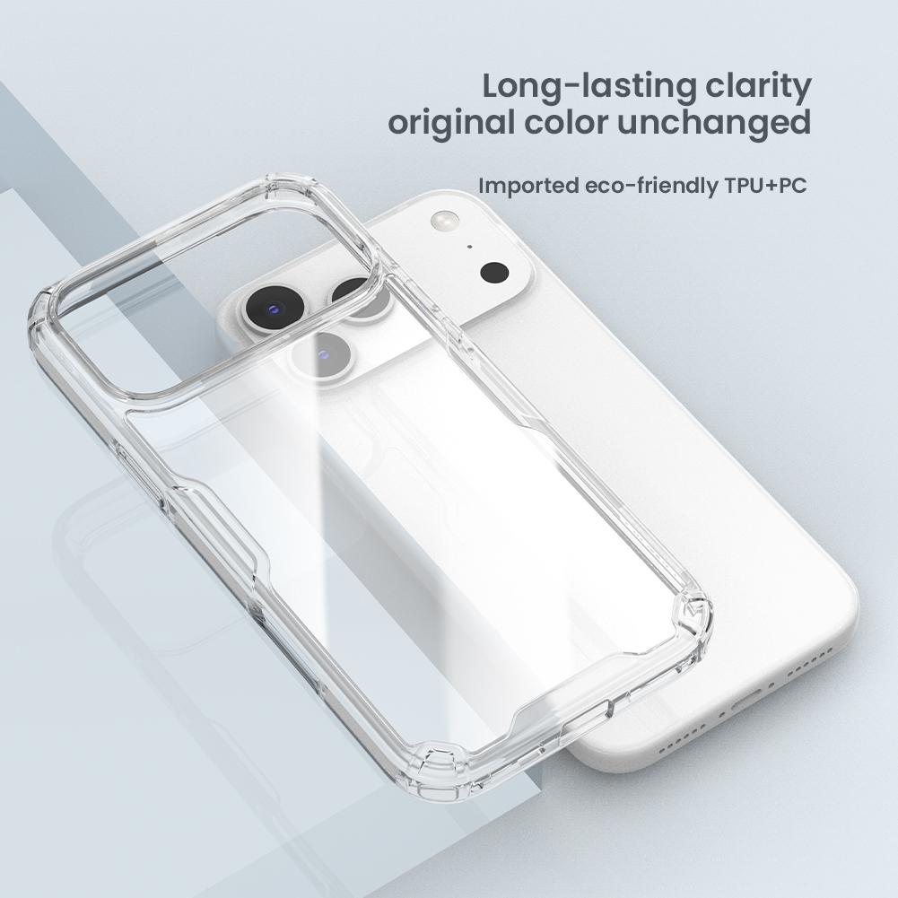 Для iPhone 17 Pro Max / 17 Air Чехол Nillkin Nature TPU Pro высококачественные Прозрачные Чехлы для Телефона Силиконовая задняя крышка для iPhone 17