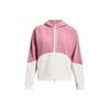 Woven Full-Zip Color Block Hooded Jacket Women Jacket Pink 1369889-697