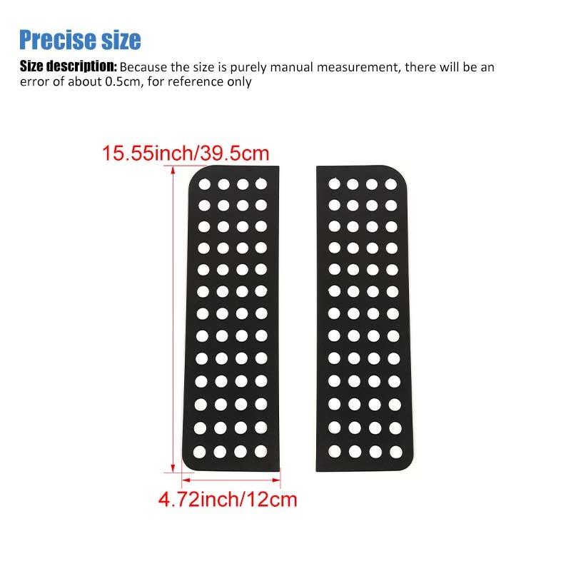 Накладка на заднее окно автомобиля, декоративная рамка для Jeep Wrangler JK 2007-2017, 4-дверная версия, металлические автомобильные аксессуары