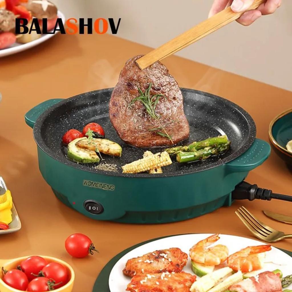 Multifunctional electric frying pan - dark green