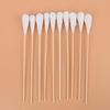 20Pcs 20Cm Wood Cotton Swab Health Medical Clean Sticks Buds Wood Cotton Head