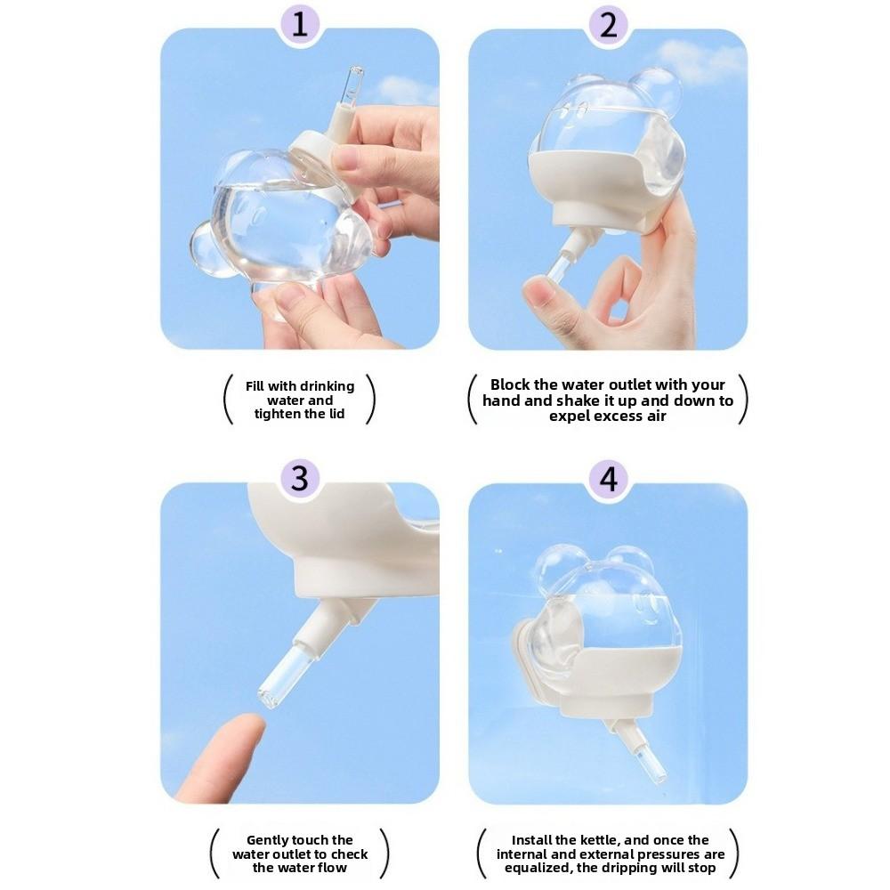 Automatic Pet Water Dispenser Magnetic Rack Hamster Water Bottle Rabbit Water Drinker Small Animal