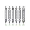 Набор экстракторов винтов 6 шт. для удаления поврежденных и сломанных болтов. Высокотвердые сверла из быстрорежущей стали с двухсторонней конструкцией