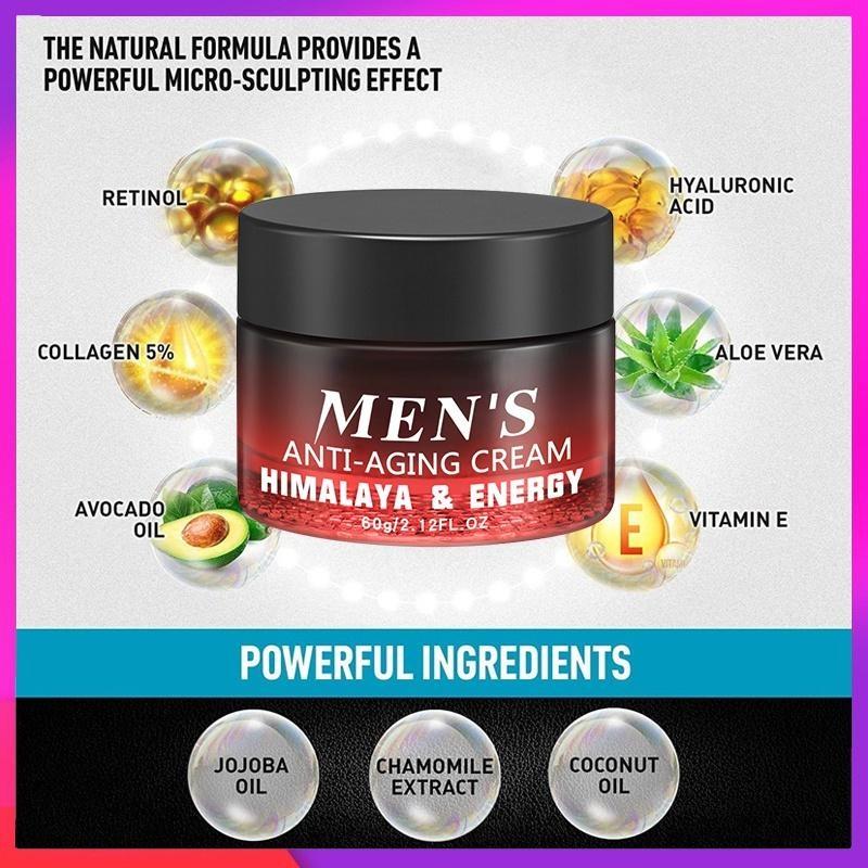 Новейший антивозрастной мужской крем для лица, увлажняющий крем против морщин, уход за кожей лица, коллаген, ретинол, гиалуроновая кислота, дневной и ночной крем