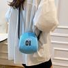 Модная трендовая брендовая спортивная наплечная сумка с принтом, мини-симпатичная маленькая сумка через плечо с буквенным принтом для детей, простая маленькая сумка-мяч
