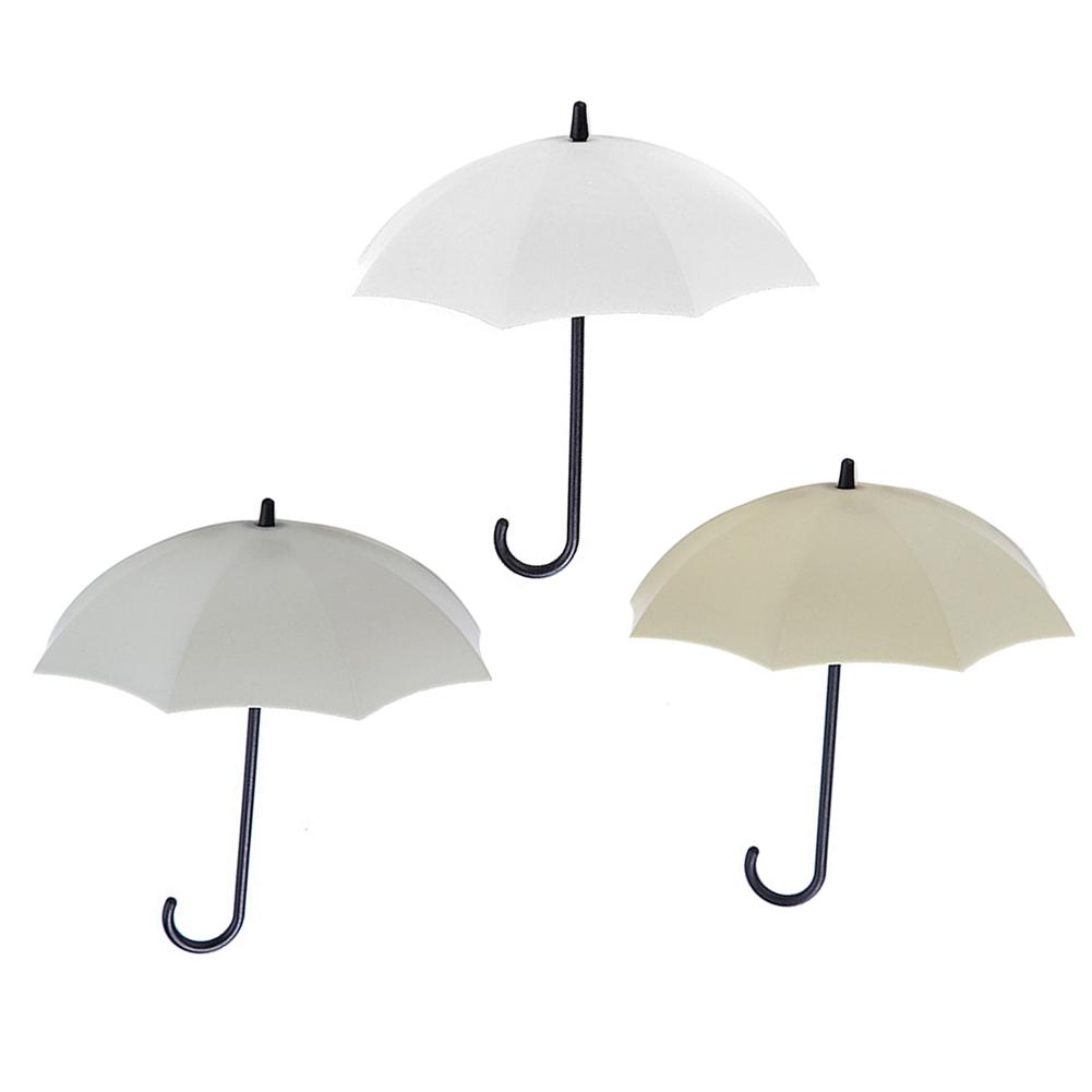 Yousheng 3шт милый зонтик настенный крючок ключ подвесная сумка держатель для кистей декоративный органайзер