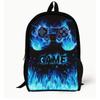 Kids Gaming Console Theme School Backpack Set With Lunch Bag Pencil Case Durable Oxford Fabric Ergonomic Design Grades 3-4