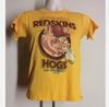 Винтажная 1983 футболка Washington Redskins Hogs золотая футболка с коротким рукавом