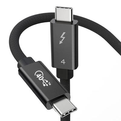 Черный Thunderbolt 4 240 Вт Быстрый 8K 40 Гбит/с Данные Совместимый с Mac iPhone iPhone iPhone Кабель, 1 м, Зарядка, Поддержка, Передача, Type-C и Type-C Кабель,