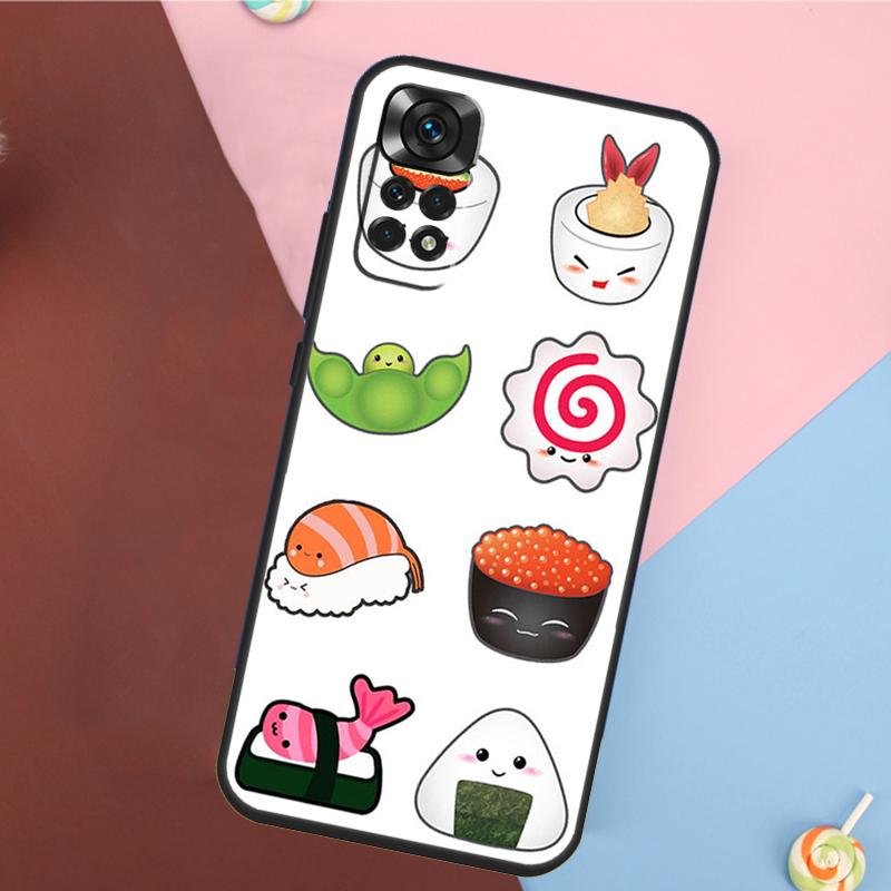 Суши Роллы Рис Кухня Еда Милый Чехол Для Xiaomi Redmi Note 13 Pro 14 12 11 9 10 9S 10S 11S 12S Redmi 10C 12C 13C 14C Чехол