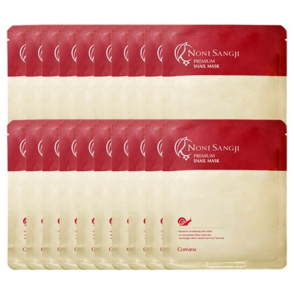 Coreana Noni Sangji Premium Snail Mask Pack 21мл*10шт/20шт