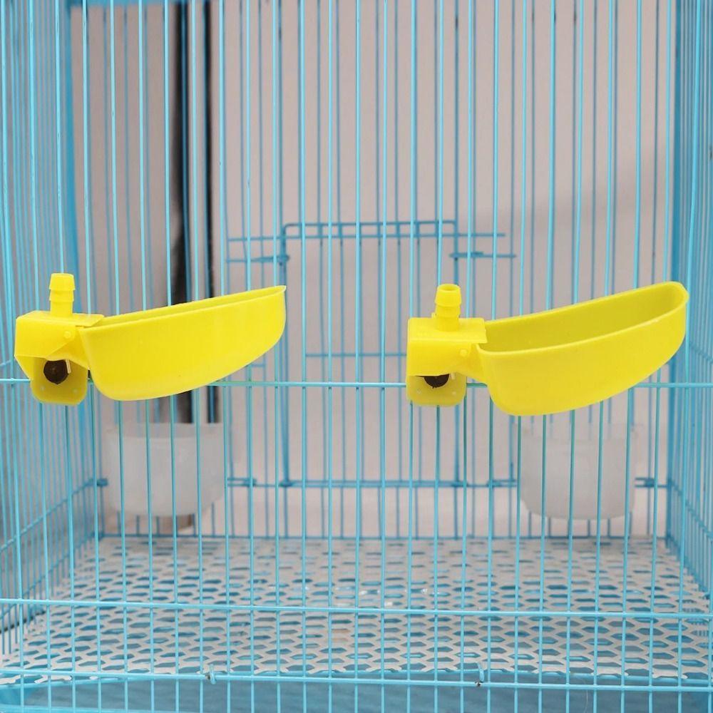 12Pcs Automatic Quail Drinking Bowl Plastic Drinking Cup Bowl Bird Waterer Feeder  Pigeons