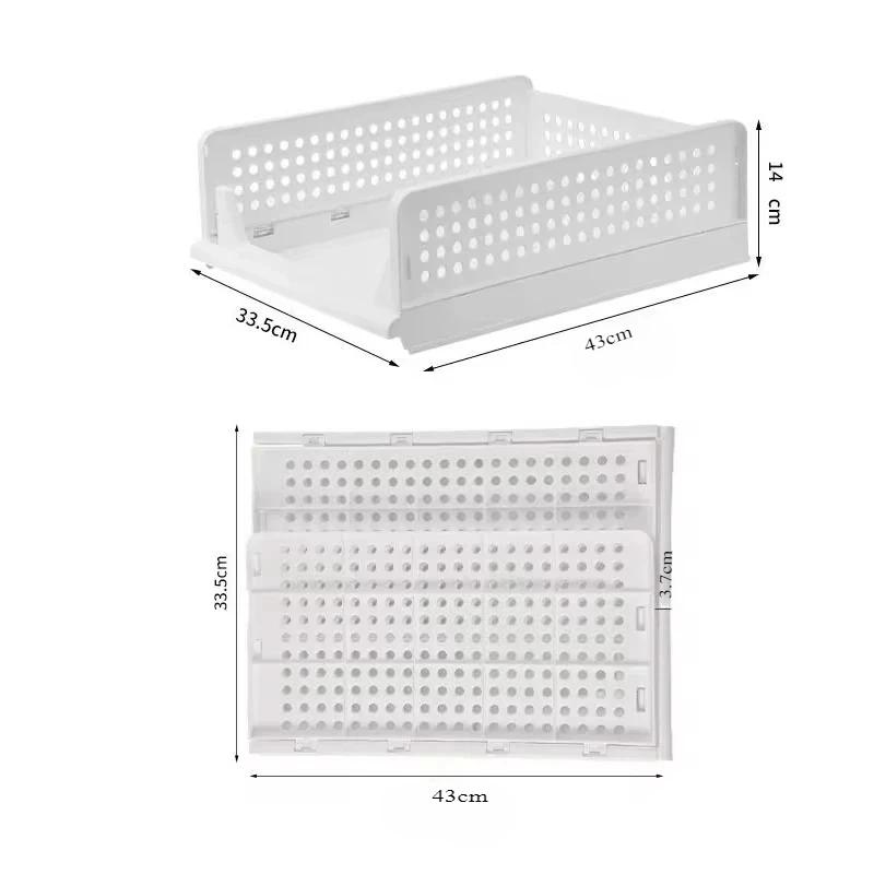 Foldable Drawer Closet Stackable Drawers Organizing Box Large Capacity Storage Box Multifunctional Lamination Storage Cabinet