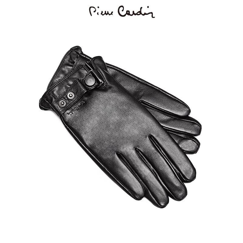 Мужские теплые кожаные перчатки для вождения Pierre Cardin