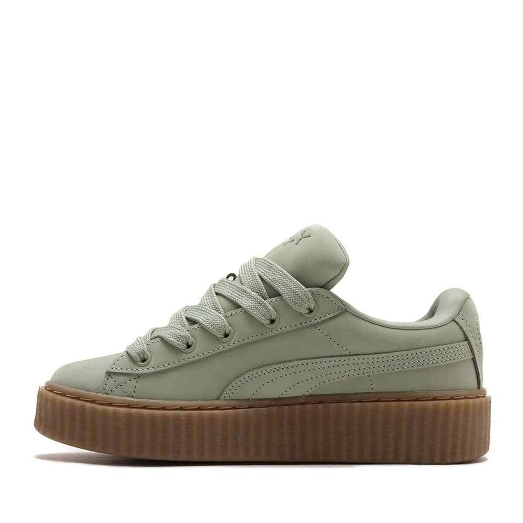 396813-02 Fenty Puma Creeper Phatty Замша Зеленый Туман Puma Золотой Резина (Мужской)