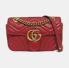[Pre-Owned] Gucci GG Marmont Matelassé Mini Bag 'Red' - Fair #365OD8